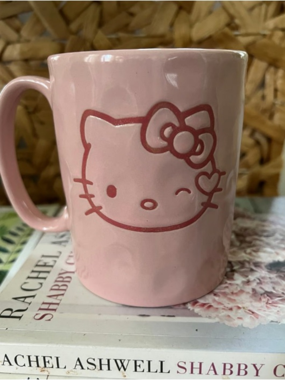 Hello Kitty Pink Ceramic Mug - Sanrio Style